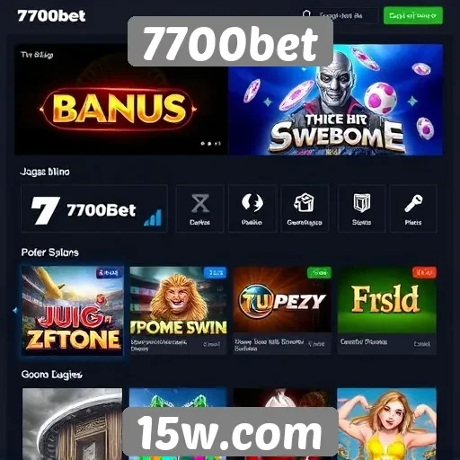 Comparativo de jogos disponíveis no 7700bet